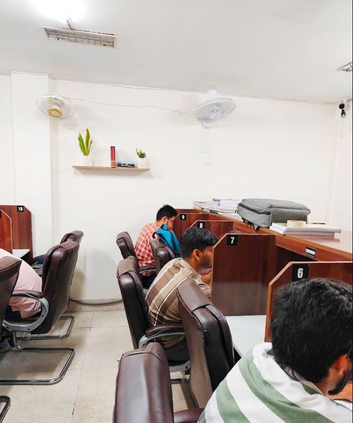 Students Deep in Focused Study
